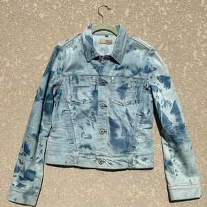 Yanuk Tie Dye Acid Wash Women’s Jean Jacket Denim Y2K Size Medium